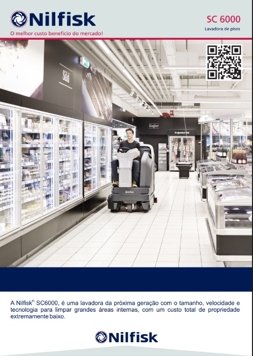 Folheto Técnico Lavadora Secadora de Pisos Nilfisk SC6000