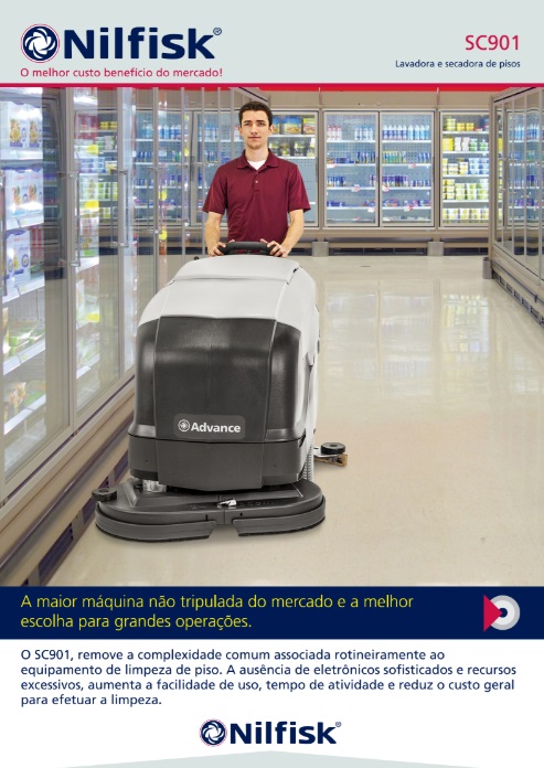 Manual de Serviço Lavadora Secadora de Pisos Nilfisk SC901