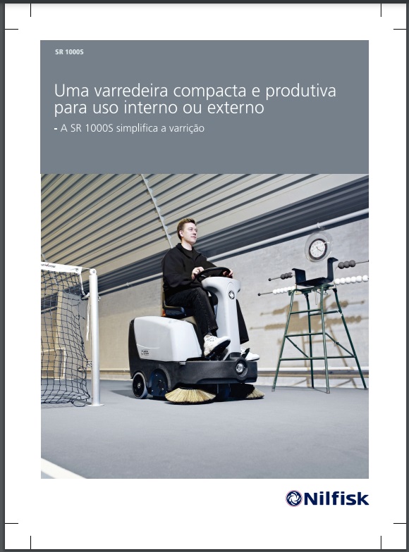 Folheto Técnico Varredeira de Pisos Tripulada Nilfisk SR1000