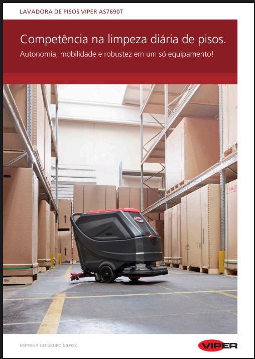 Folheto de Serviços Lavadora Secadora de Pisos Viper AS7690