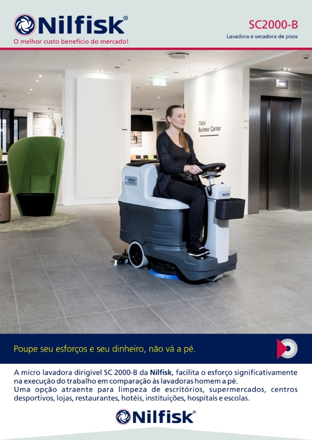folheto Técnico Lavadora Secadora de Pisos Nilfisk SC2000