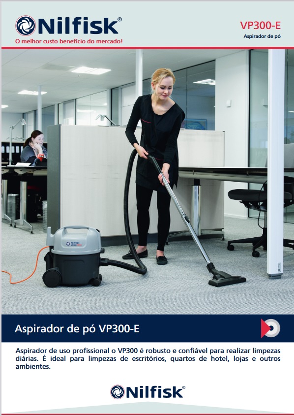 Manual do Usuário Aspirador de pó Profissional Nilfisk VP300