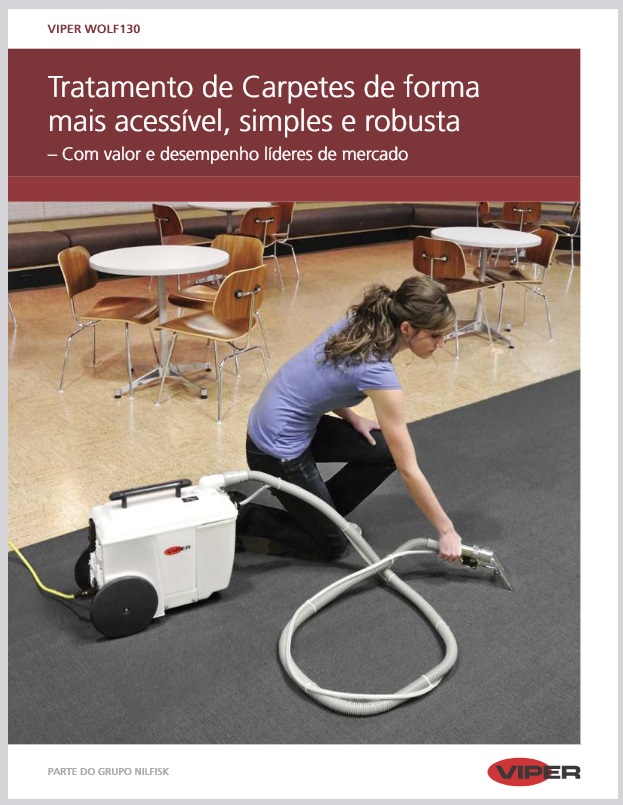 Folheto Técnico Extratora de Carpetes e Bancos Viper WOLF130 01