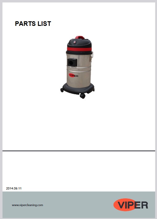 Manual de Peças Aspirador de Pó e Líquidos Profisional Viper LSU135